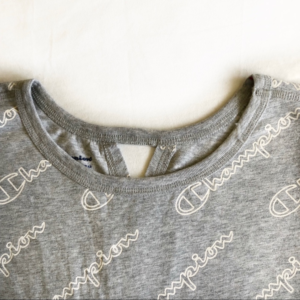 Champion Gray‎  Women’s  Crop Top Sz L - Picture 3 of 7